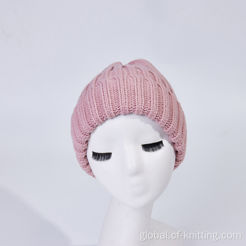 Winter Warm Knitted Hat Acrylic knitted hat for women Manufactory